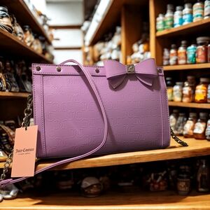 Juicy Couture Purple Crossbody Bag with Bow Detail